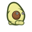 avocado Teeworlds skin